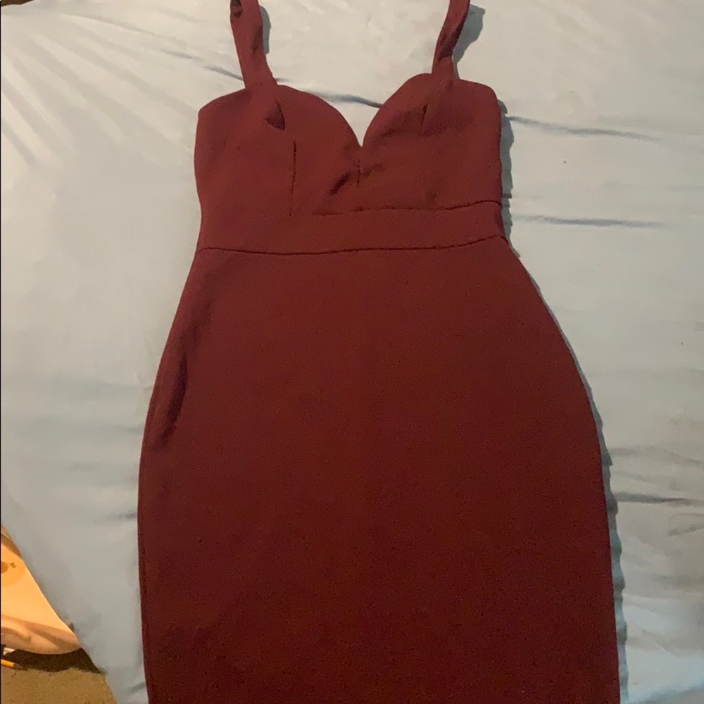 Purple bodycon dress